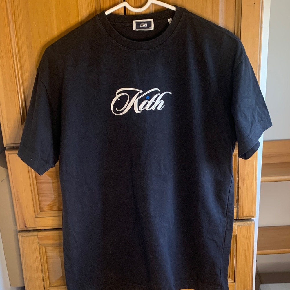 Kith Cursive Black Short Sleeve Tee